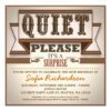 vintage typographic surprise birthday party invite